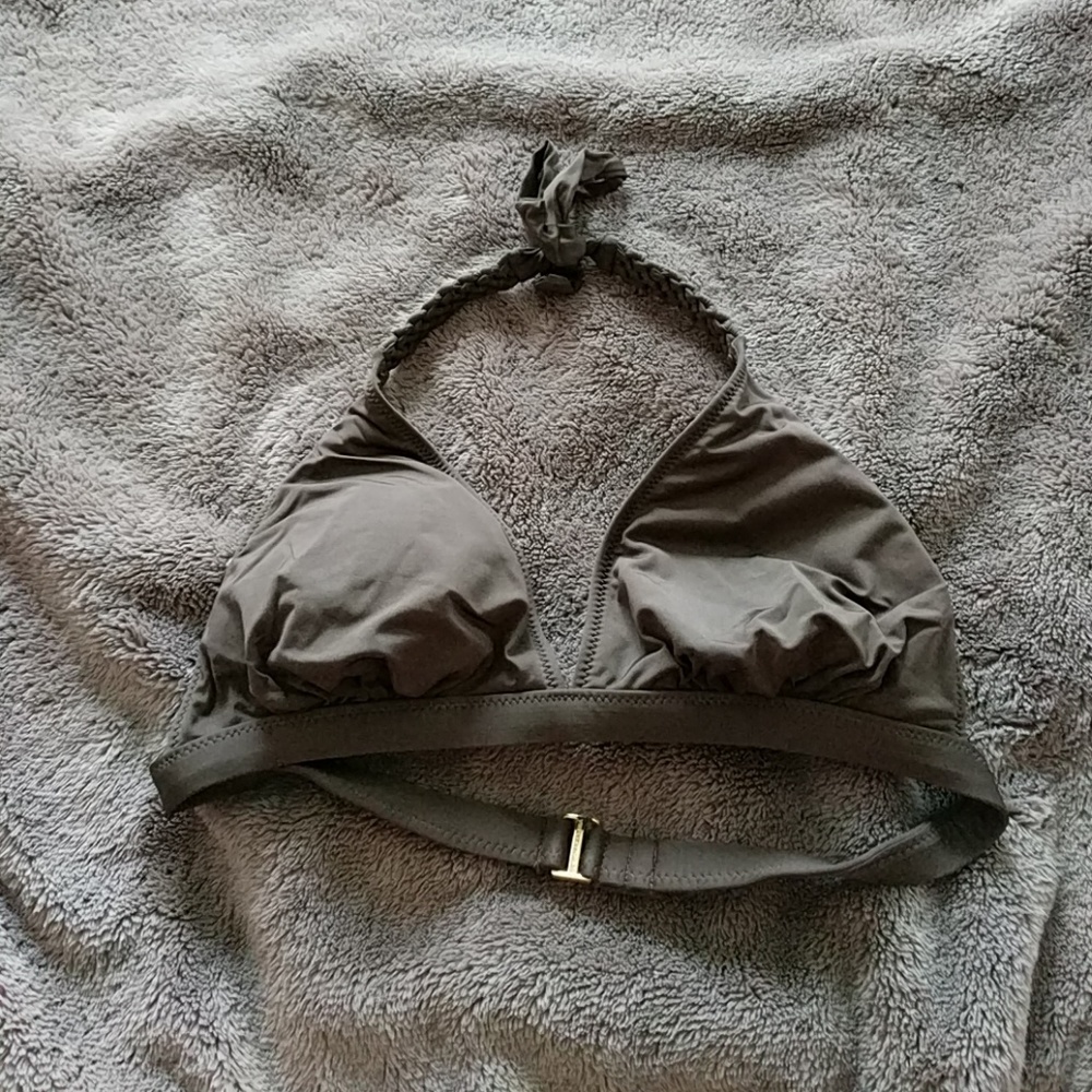 BCBG MaxAzria brown bikini top Large